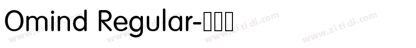 Omind Regular字体转换 Omind Regular字体转换